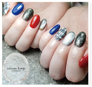 お花グラデーションフレンチ